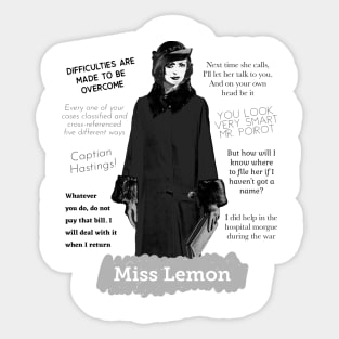 Miss Lemon Sticker